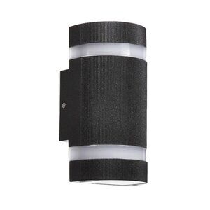 Modern Matte Black Outdoor Waterproof Aluminum LED Wall Light H9.4"